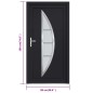 Porta Ingresso Antracite 98x190 cm in PVC Porta Ingresso Antracite 98x190 cm in PVC