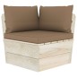 Set Divani da Giardino su Pallet 6 pz con Cuscini Legno Abete Set Divani da Giardino su Pallet 6 pz con Cuscini Legno Abete