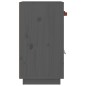 Credenza Grigia 65,5x40x75 cm in Legno Massello di Pino Credenza Grigia 65,5x40x75 cm in Legno Massello di Pino