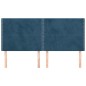 Testiera 4 pz Blu scuro 90x5x78/88 cm in Velluto Testiera 4 pz Blu scuro 90x5x78/88 cm in Velluto