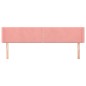 Testiera ad Orecchio Rosa 183x16x78/88 cm in Velluto Testiera ad Orecchio Rosa 183x16x78/88 cm in Velluto