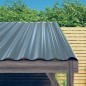 Pannelli Tetto 36pz Acciaio Verniciato a Polvere Grigio 60x36cm Pannelli Tetto 36pz Acciaio Verniciato a Polvere Grigio 60x36cm