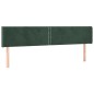Testiera ad Orecchio Verde Scuro 183x16x78/88 cm in Velluto Testiera ad Orecchio Verde Scuro 183x16x78/88 cm in Velluto
