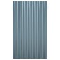 Pannelli Tetto 36pz Acciaio Verniciato a Polvere Grigio 60x36cm Pannelli Tetto 36pz Acciaio Verniciato a Polvere Grigio 60x36cm