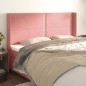 Testiera ad Orecchio Rosa 183x16x118/128 cm in Velluto Testiera ad Orecchio Rosa 183x16x118/128 cm in Velluto