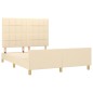 Giroletto con Testiera Crema 140x190 cm in Tessuto Giroletto con Testiera Crema 140x190 cm in Tessuto