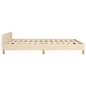 Giroletto con Testiera Crema 140x190 cm in Tessuto Giroletto con Testiera Crema 140x190 cm in Tessuto