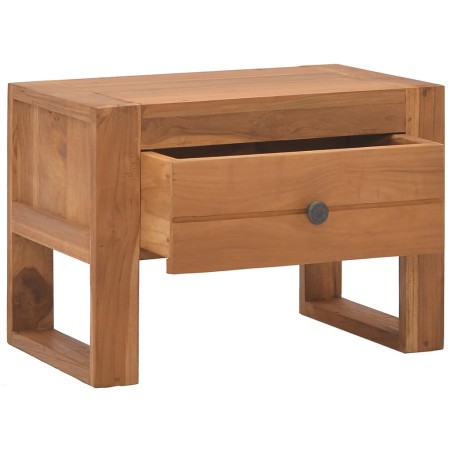 vidaXL Comodino 50x30x35 cm in Legno Massello di Teak