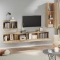 Set di Mobili Porta TV 4 pz Rovere Sonoma in Legno Multistrato Set di Mobili Porta TV 4 pz Rovere Sonoma in Legno Multistrato
