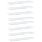 Ripiani per Libreria 8pz Bianco Lucido 40x10x1,5cm Multistrato Ripiani per Libreria 8pz Bianco Lucido 40x10x1,5cm Multistrato