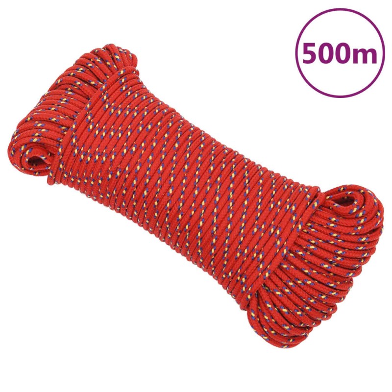 Corda Nautica Rossa 4 mm 100 m in Polipropilene Corda Nautica Rossa 4 mm 100 m in Polipropilene