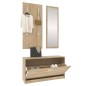 Set Scarpiere 3 in 1 rovere sonoma in Legno Multistrato