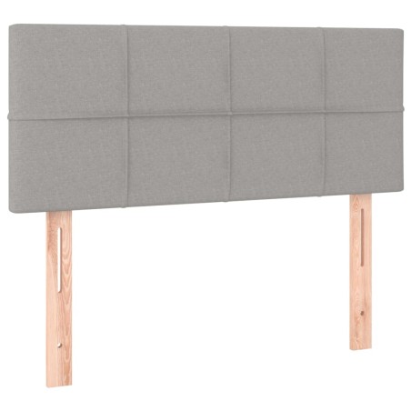 Testiera Grigio Chiaro 90x5x78/88 cm in Tessuto
