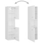 vidaXL Set Mobili da Bagno Bianco Lucido in Legno Multistrato vidaXL Set Mobili da Bagno Bianco Lucido in Legno Multistrato