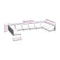 Set Divani Giardino 10pz con Cuscini in Polyrattan Grigio Scuro Set Divani Giardino 10pz con Cuscini in Polyrattan Grigio Scuro