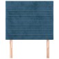 Testiera 2 pz Blu scuro 90x5x78/88 cm in Velluto Testiera 2 pz Blu scuro 90x5x78/88 cm in Velluto