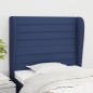 Testiera ad Orecchio Blu 93x23x118/128 cm in Tessuto Testiera ad Orecchio Blu 93x23x118/128 cm in Tessuto