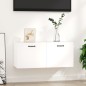 Armadietto a Muro Bianco 80x35x36,5 cm in Legno Multistrato Armadietto a Muro Bianco 80x35x36,5 cm in Legno Multistrato
