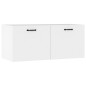 Armadietto a Muro Bianco 80x35x36,5 cm in Legno Multistrato Armadietto a Muro Bianco 80x35x36,5 cm in Legno Multistrato