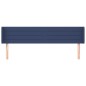Testiera ad Orecchio Blu 203x16x78/88cm in Tessuto Testiera ad Orecchio Blu 203x16x78/88cm in Tessuto