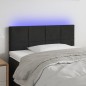 Testiera a LED Nera 90x5x78/88 cm in Similpelle Testiera a LED Nera 90x5x78/88 cm in Similpelle