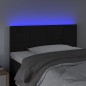 Testiera a LED Nera 90x5x78/88 cm in Similpelle Testiera a LED Nera 90x5x78/88 cm in Similpelle