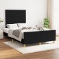 Giroletto con Testiera Nero 120x200 cm in Tessuto Giroletto con Testiera Nero 120x200 cm in Tessuto