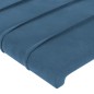 Giroletto con Testiera Blu Scuro 200x200 cm in Velluto Giroletto con Testiera Blu Scuro 200x200 cm in Velluto