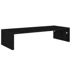 Supporto per Monitor Nero 60x23,5x12 cm Legno Multistrato