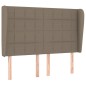 Giroletto a Molle con Materasso Tortora 140x190 cm in Tessuto