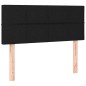 Giroletto a Molle con Materasso Nero 90x200 cm in Tessuto