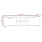 Mobile Porta TV Bianco 140x40,5x35 cm in Legno Multistrato Mobile Porta TV Bianco 140x40,5x35 cm in Legno Multistrato