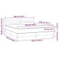Letto a Molle con Materasso e LED Grigio Scuro 180x200 cm Letto a Molle con Materasso e LED Grigio Scuro 180x200 cm