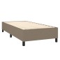 Letto a Molle con Materasso e LED Tortora 90x200 cm in Tessuto Letto a Molle con Materasso e LED Tortora 90x200 cm in Tessuto