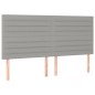 Letto a Molle Materasso e LED Grigio Chiaro 200x200 cm Tessuto Letto a Molle Materasso e LED Grigio Chiaro 200x200 cm Tessuto