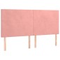Giroletto a Molle con Materasso Rosa 160x200 cm in Velluto