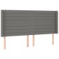 Letto a Molle Materasso e LED Grigio Scuro 180x200cm in Tessuto Letto a Molle Materasso e LED Grigio Scuro 180x200cm in Tessuto