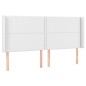 Giroletto Molle con Materasso e LED Bianco 200x200cm Similpelle Giroletto Molle con Materasso e LED Bianco 200x200cm Similpelle