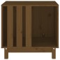 Casetta per Cani Miele 60x45x57 cm in Legno Massello di Pino