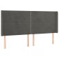 Letto a Molle con Materasso e LED Grigio Scuro 180x200 cm Letto a Molle con Materasso e LED Grigio Scuro 180x200 cm