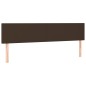 Giroletto a Molle con Materasso Marrone 200x200cm in Similpelle