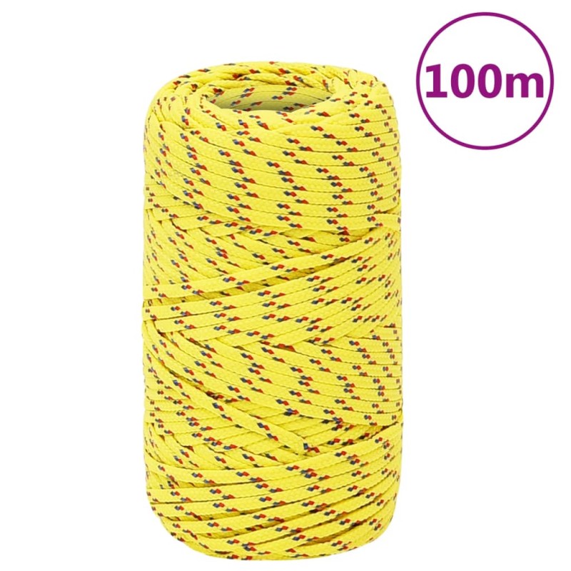 Corda Nautica Gialla 2 mm 100 m in Polipropilene Corda Nautica Gialla 2 mm 100 m in Polipropilene