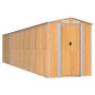 Capanno Giardino Marrone Chiaro 192x855x223 cm Acciaio Zincato Capanno Giardino Marrone Chiaro 192x855x223 cm Acciaio Zincato