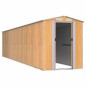 Capanno Giardino Marrone Chiaro 192x855x223 cm Acciaio Zincato Capanno Giardino Marrone Chiaro 192x855x223 cm Acciaio Zincato