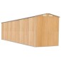 Capanno Giardino Marrone Chiaro 192x855x223 cm Acciaio Zincato Capanno Giardino Marrone Chiaro 192x855x223 cm Acciaio Zincato