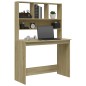 Scrivania Mensole Rovere Sonoma 102x45x148 cm Legno Multistrato Scrivania Mensole Rovere Sonoma 102x45x148 cm Legno Multistrato