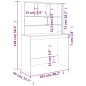 Scrivania Mensole Rovere Sonoma 102x45x148 cm Legno Multistrato Scrivania Mensole Rovere Sonoma 102x45x148 cm Legno Multistrato