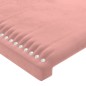 Testiera 2 pz Rosa 90x5x78/88 cm in Velluto Testiera 2 pz Rosa 90x5x78/88 cm in Velluto