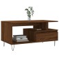 Tavolino Salotto Rovere Marrone 90x49x45 cm Legno Multistrato