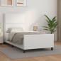 Giroletto con Testiera Bianco 90x200 cm in Similpelle Giroletto con Testiera Bianco 90x200 cm in Similpelle